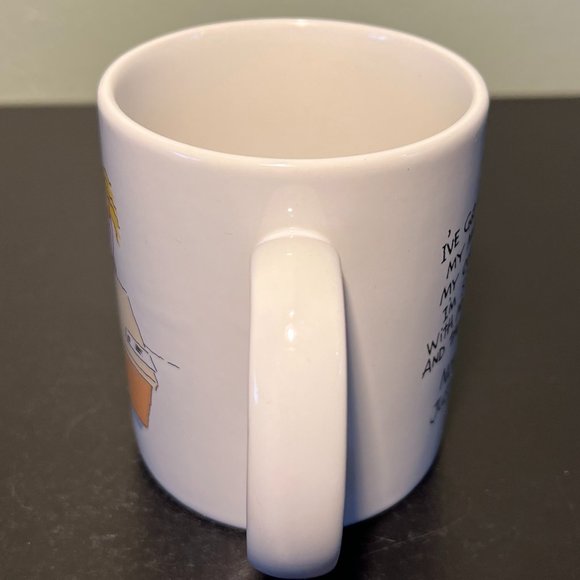 Vintage HALLMARK Humorous Office Worker Ceramic Coffee Mug ~ What Do I Do Here? - Picture 6 of 9